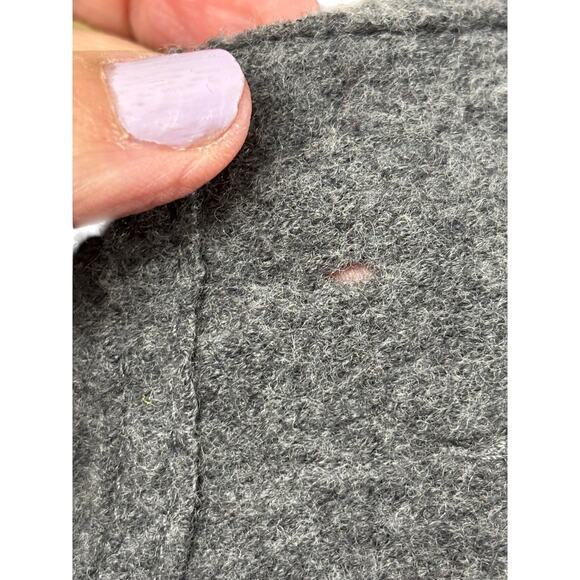 Eileen Fisher gray zip cardy/jacket, minimalist, lagenlook, asymmetrical, artsy - Picture 8 of 8